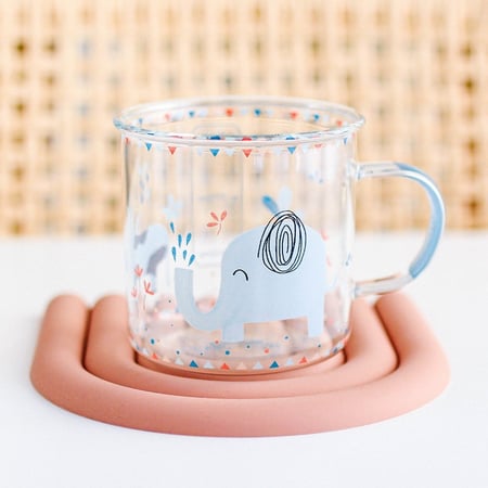 كوب كبير متجر أكواب قهوة شاي زجاج فيل سيراميك لاتيه Coffee Cups مق