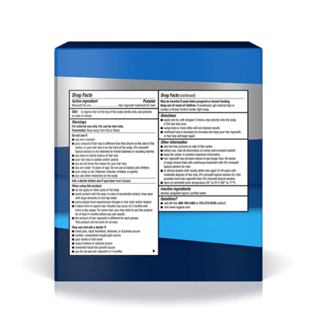 محلول روجين علاج تساقط الشعر 5% مينوكسيديل 3 عبوات - ROGAINE MEN'S Extra Strength hair regrowth 5% Minoxidil