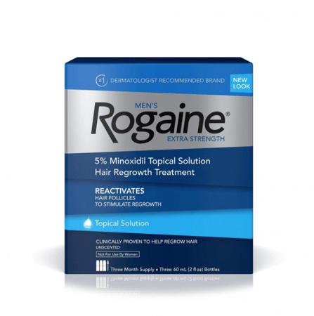 محلول روجين علاج تساقط الشعر 5% مينوكسيديل 3 عبوات - ROGAINE MEN'S Extra Strength hair regrowth 5% Minoxidil