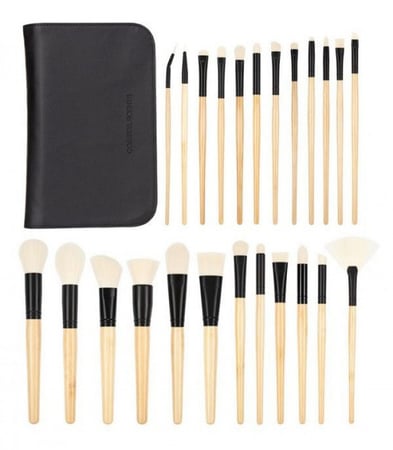 طقم مكون من 24 فرشاة مع حقيبة إلايت من كوستال سينتس أسود Coastal Scents