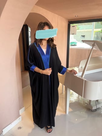 Blue Bisht Abaya