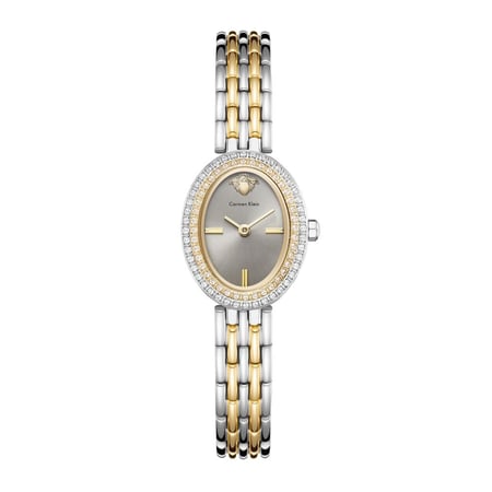 ساعة نسائية كارمن كلاين بتصميم حصري مكس رمادي