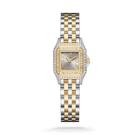 ساعة نسائية كارمن كلاين ستيل فضي و ذهبي