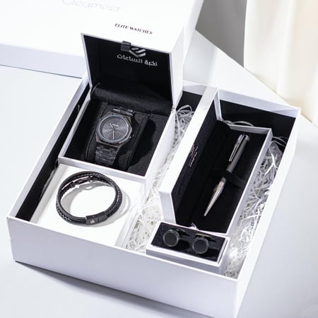 طقم رجالي قليمير ستيل بلون اسود