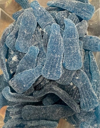 حلوى جيلي كولا زرقاء عملاقة من اسبانيا