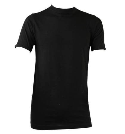 تيشيرت اسود خاص للسكراب ، نوع رقبة