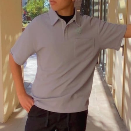 تيشيرت بولو اوفرسايز زي الكلية التقنية