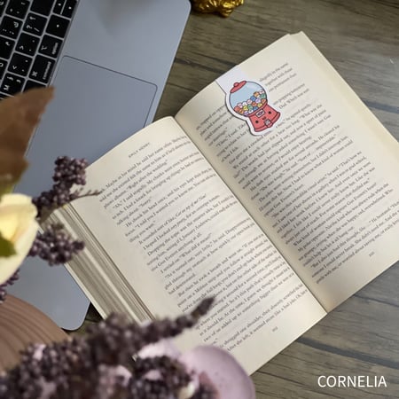 فاصل كتب  تصميم لطيف آلة العلكة-كيوت  Kawaii Candy Shop gumy machine