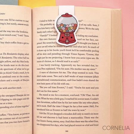 فاصل كتب  تصميم لطيف آلة العلكة-كيوت  Kawaii Candy Shop gumy machine