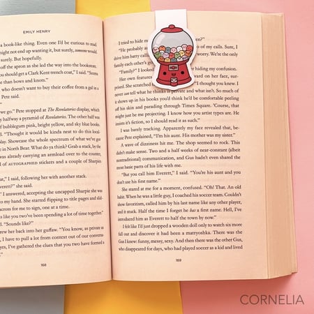 فاصل كتب  تصميم لطيف آلة العلكة-كيوت  Kawaii Candy Shop gumy machine