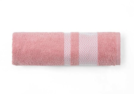 منشفة هرنبون الصغيرة من خامة القطن - وردي