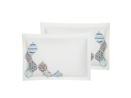 مفرش تيريزا مزدوج خامة قطنية مطرزة 7 قطع