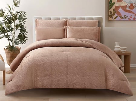 مفرش جولي شتوي مفرد ونص 4 قطع