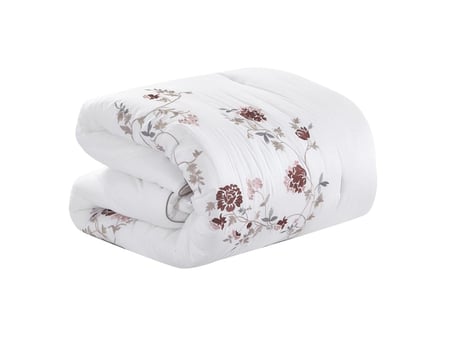 مفرش سولين صيفي مزدوج من خامة القطن المطرز 9 قطع