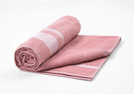 منشفة هرنبون الصغيرة من خامة القطن - وردي