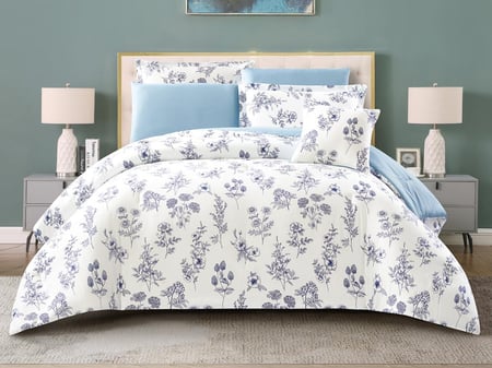 مفرش هانا صيفي مزدوج من خامة القطن 7 قطع