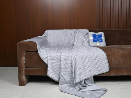 بطانية صيفية باردة مقاس 200×200-فضي