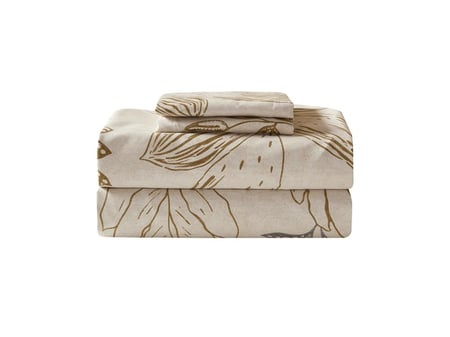 بيت لحاف عليا صيفي بدون حشوة مزدوج من خامة القطن 4 قطع