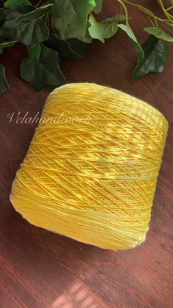 خيط قطن اصفر غامق