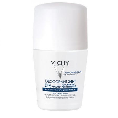 فيشي - مزيل عرق رول يدوم 24 ساعه, خالي من العطر, 50 مل