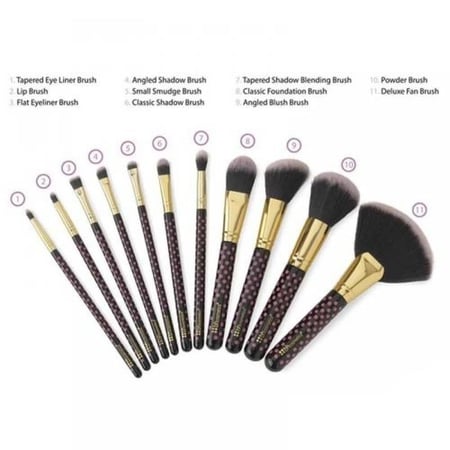 مجموعة فرش بينك أ دوت من بي اتش كوزمتكس-11قطع