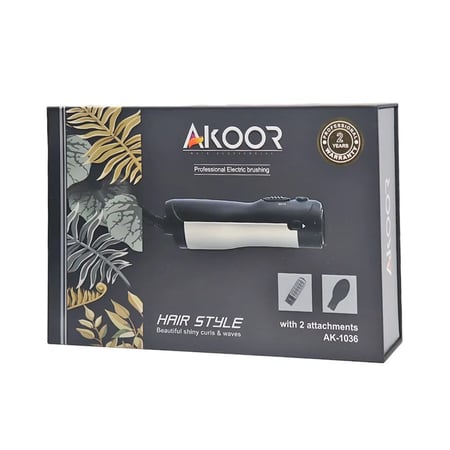 اكور مجموعة تصفيف الشعر مع ملحقين اسود AK-1036