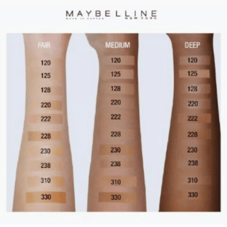 كريم اساس فيت مي مات اند بورليس من ميبلين - 30مل 128 Warm Nude