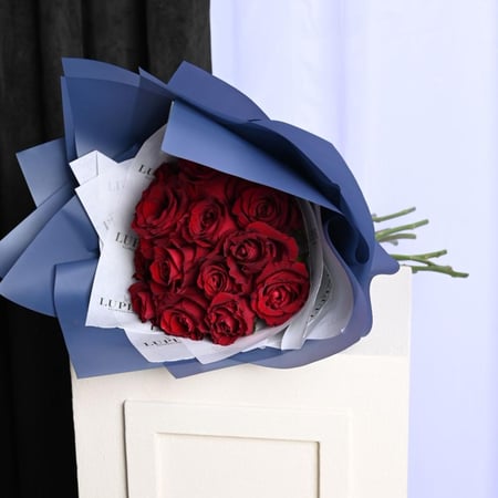 بوكيه ورد طبيعي