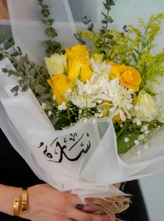 باقات ورد مع سلسال