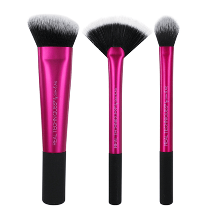 ريل تكنيك مجموعة فرش تحديد الوجه-فنيلا-Real Brush Set For Contourin