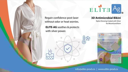 3D بكيني مضاد للميكروبات مطلي بالفضة