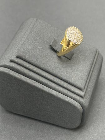 خاتم تصميم الالماس 18k