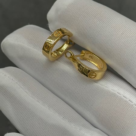 حلق ايطالي ذهب خالص 18k