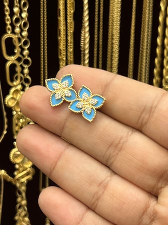 حلق ايطالي 18k