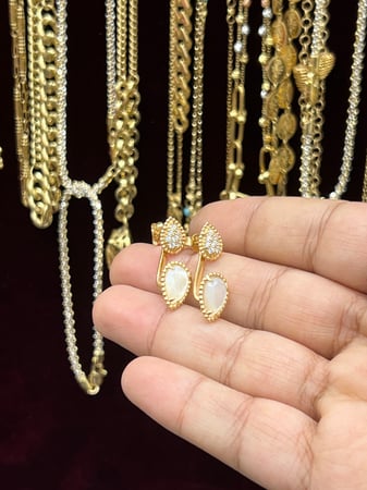 حلق ايطالي18k