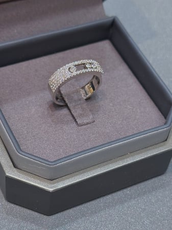 دبلة ايطالية ذهب ابيض18k