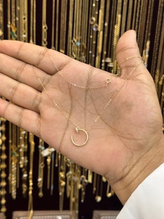 عقد ايطالي 18k