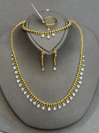 طقم تطبيق الالماس18k