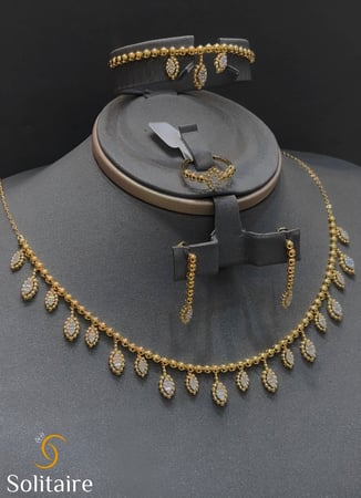 طقم تطبيق الالماس 18k