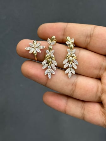 طقم تطبيق الالماس 18k