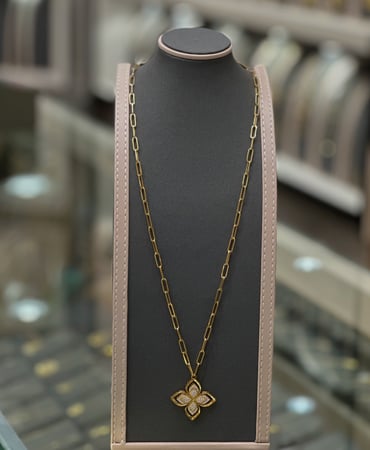 سبحة جنزير 18k