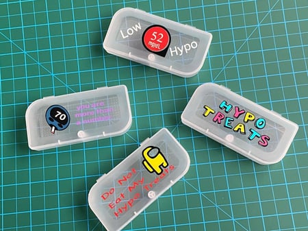 علبة لحفظ اقراص الجلوكوز Hypo Pots