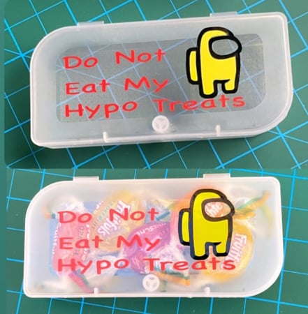 علبة لحفظ اقراص الجلوكوز Hypo Pots