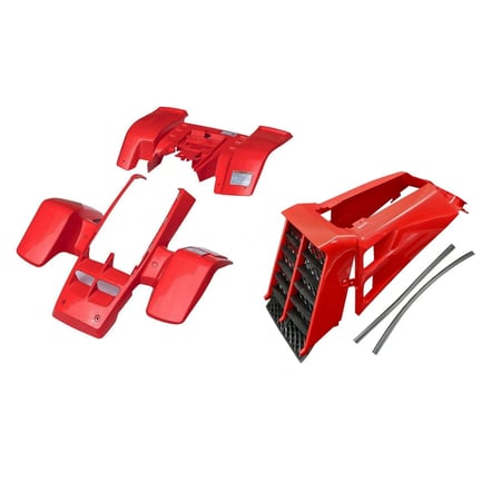 طقم فيابر بانشي احمر كامل مع الربل  تجاري