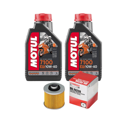 فلتر "سيفون" رابتر 700 وكالة 2 علبة زيت موتول 10w40 7100