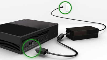 محول اكس بوكس ون + سلك كهرب Xbox power cable and adapter box