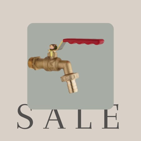 بزبوز 2\1 بوصة نحاس  KAN