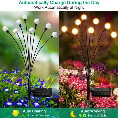 مصابيح حديقة تعمل بالطاقة الشمسية