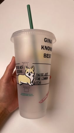 كوب ستاربكس Brooklyn99 للمشروبات البارده 700مل