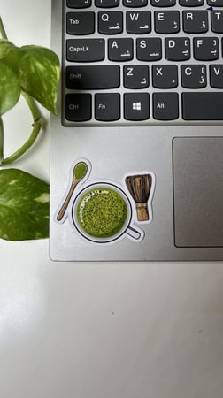 6 ستيكرز ماتشا ضد الماء